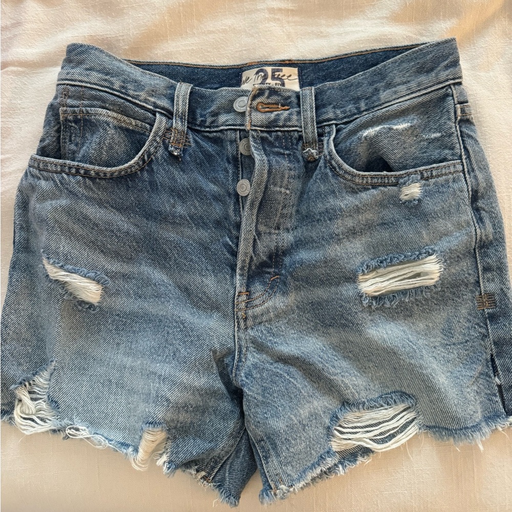 Free People Denim Shorts Size 25